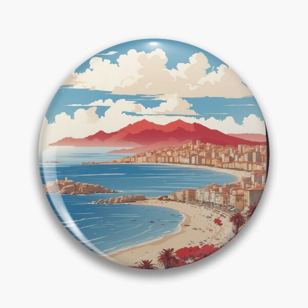 Item preview, Ajaccio France Vintage Poster Tourism 2 designed and sold by TravelersGems.