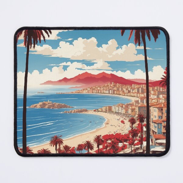 Item preview, Ajaccio France Vintage Poster Tourism 2 designed and sold by TravelersGems.