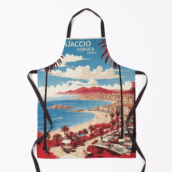 Item preview, Ajaccio France Vintage Poster Tourism 2 designed and sold by TravelersGems.