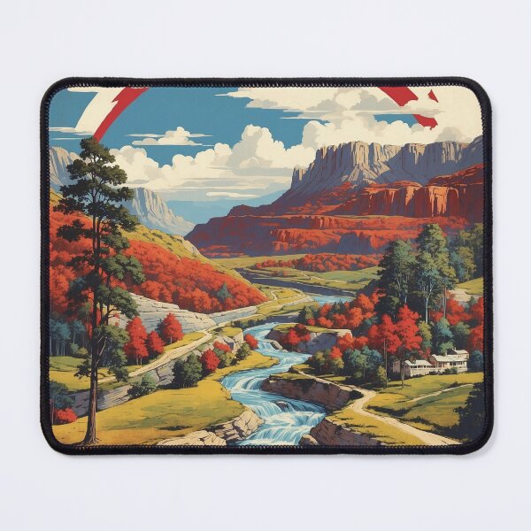 Item preview, West Virginia USA Vintage Poster Tourism designed and sold by TravelersGems.