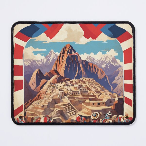 Item preview, Peru Macchu Picchu Vintage Poster Tourism 2 designed and sold by TravelersGems.