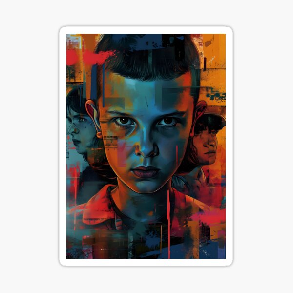 Item preview, Stranger Things Beyond Realms: The Cubist Tapestry of Hawkins AI Generated designed and sold by JuxtaJoy Studios.