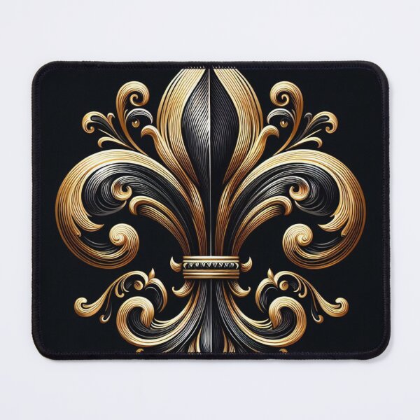 Item preview, Black and Gold Fleur De Lis 2 designed and sold by Artbytinavaughn.