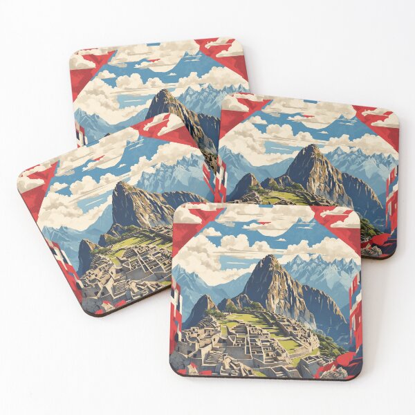 Item preview, Peru Macchu Picchu Vintage Poster Tourism 3 designed and sold by TravelersGems.