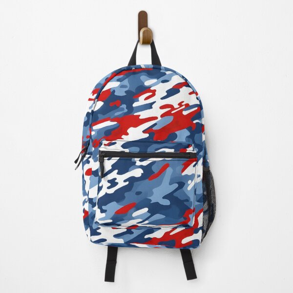 Item preview, Red, blue and white camouflage designed and sold by TheCamoShop.
