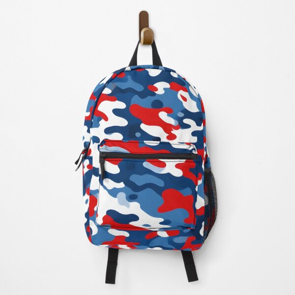 Item preview, Red, blue and white camouflage  designed and sold by TheCamoShop.