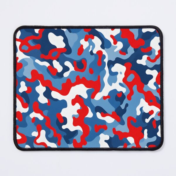 Item preview, Red blue and white camouflage designed and sold by TheCamoShop.