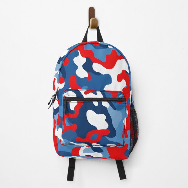 Item preview, Red blue and white camouflage  designed and sold by TheCamoShop.