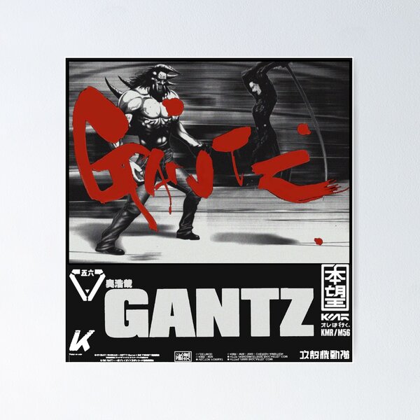 GANTZ, ガンツ , ANIME BLACK,WHITE and RED