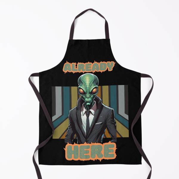 Item preview, Extraterrestrial Arrival: Retro Vibes, 'Already Here' designed and sold by mftees.