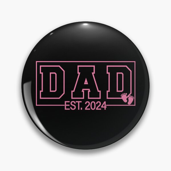 Item preview, Dad Est 2024 Expect Baby Girl 2024 New Dad 2024 Matching Pregnancy Announcement designed and sold by QUOTABLE STICKERS.