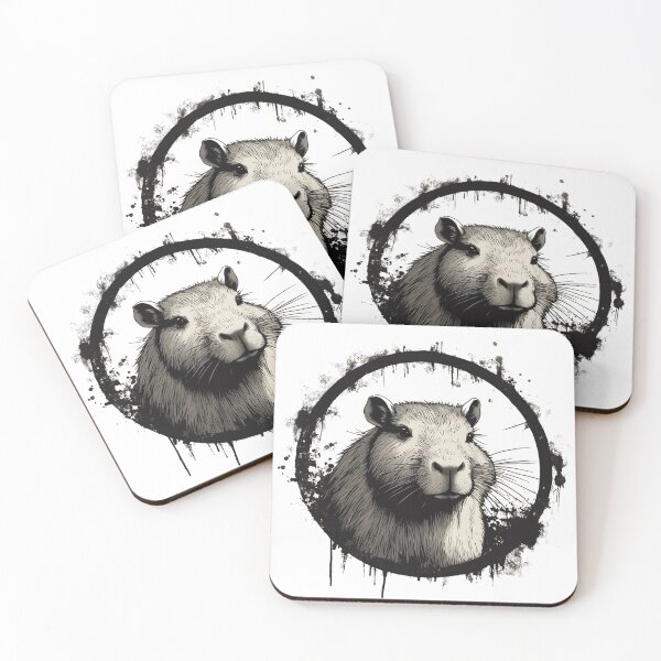 Item preview, grunge capybara  designed and sold by DarkHues.