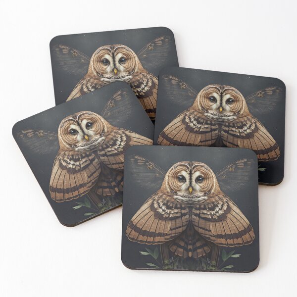 Item preview, Beautiful barred owl Moth designed and sold by locustgirl.