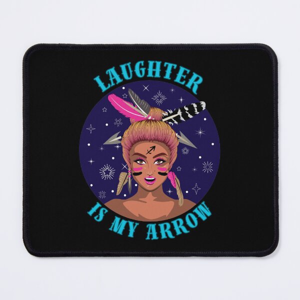 Item preview, Laughter Is My Arrow. sagittarius birthday designed and sold by ZodiacWonders.