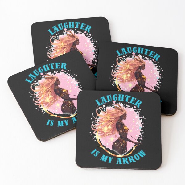 Item preview, Laughter Is My Arrow. sagittarius quote designed and sold by ZodiacWonders.