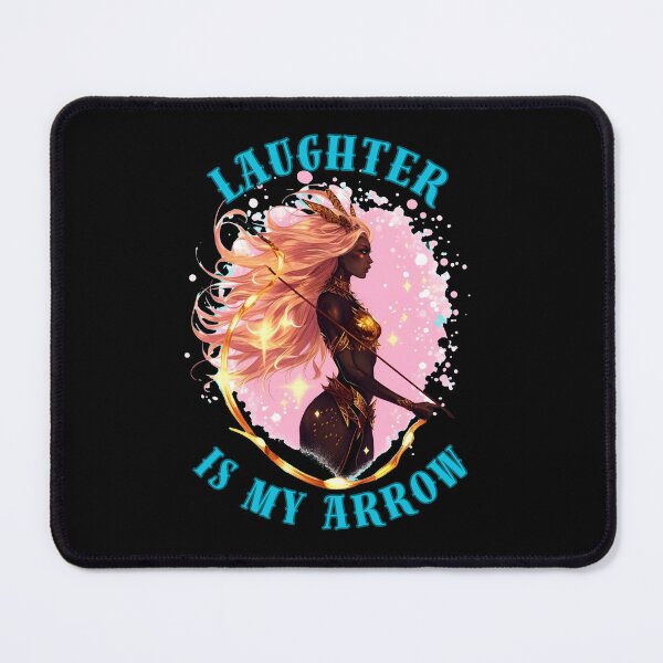 Item preview, Laughter Is My Arrow. sagittarius quote designed and sold by ZodiacWonders.