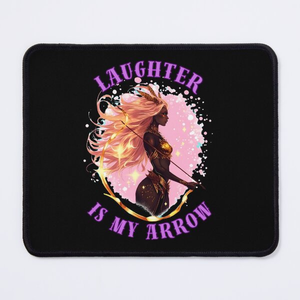 Item preview, Laughter Is My Arrow. sagittarius astrological sign designed and sold by ZodiacWonders.