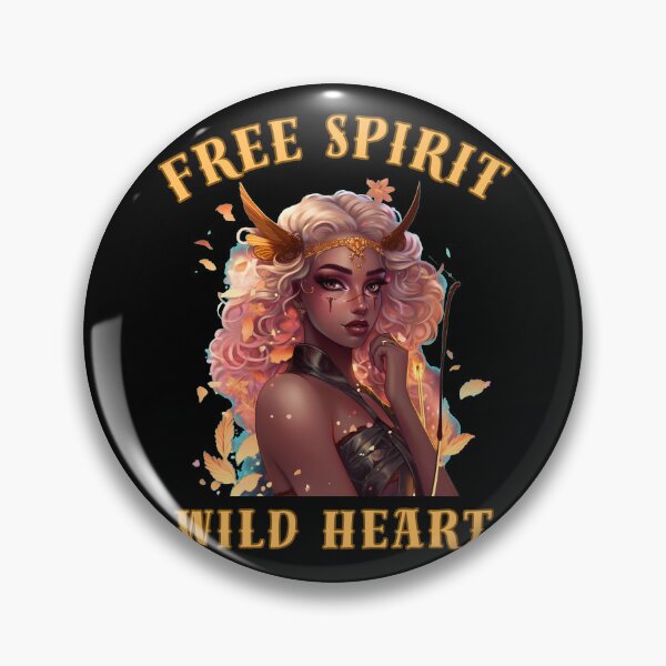 Item preview, Free Spirit, Wild Heart. sagittarius sayings designed and sold by ZodiacWonders.