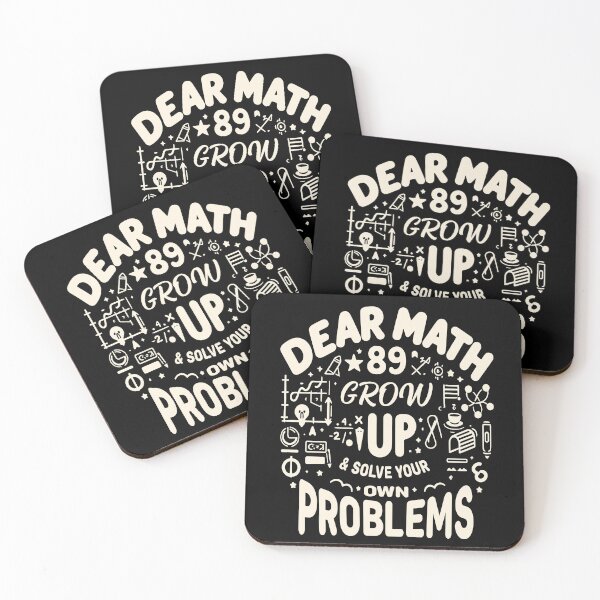 Item preview, Dear Math Grow Up And Solve Your Own Problems designed and sold by QUOTABLE STICKERS.