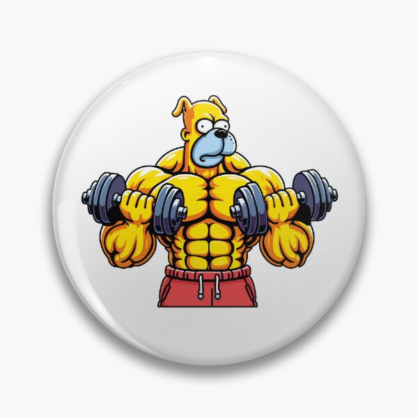 Item preview, bodybuilding t-shirts muscular dog designed and sold by PrintyArts.