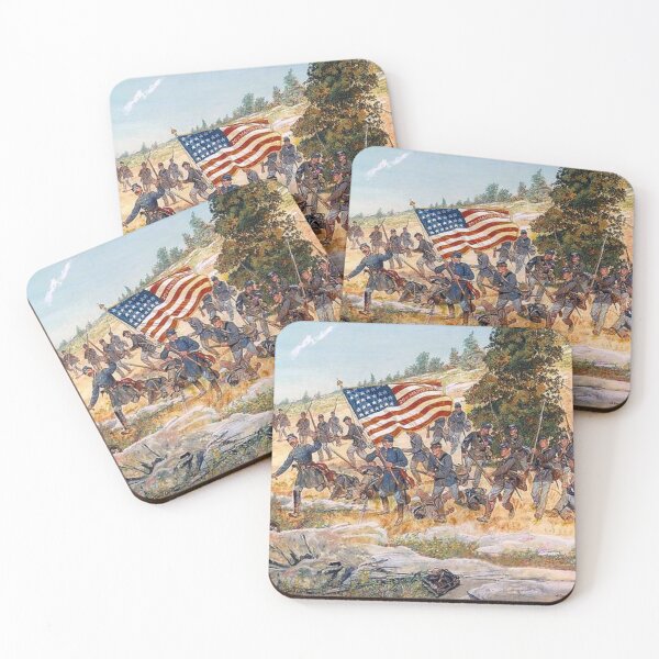 Item preview, Battle of Gettysburg - 1863 - Charge of the Twentieth Maine - American Civil War designed and sold by TheHappyK.