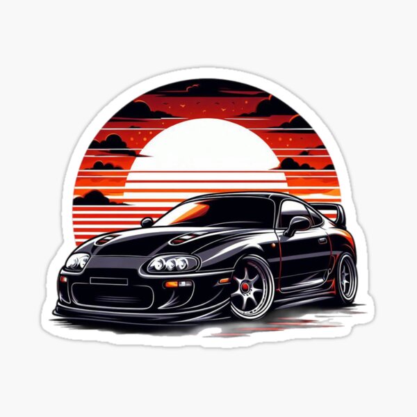 Adesivo Portachiavi con Nissan Toyota Supra