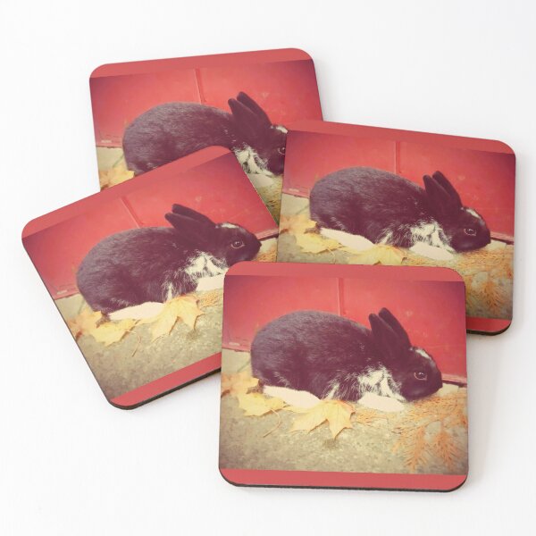 Item preview, Dwarf Rabbit With Fall Leaves designed and sold by Italian Pitbull Artworks.