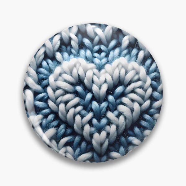 Item preview, Knitted Affection: A Heart in Handcrafted Textiles designed and sold by Vitalka-uk.