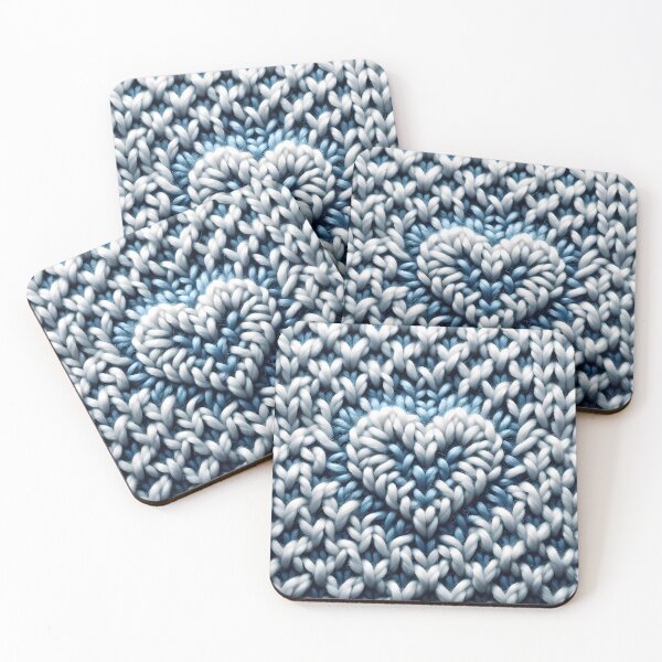 Item preview, Knitted Affection: A Heart in Handcrafted Textiles designed and sold by Vitalka-uk.