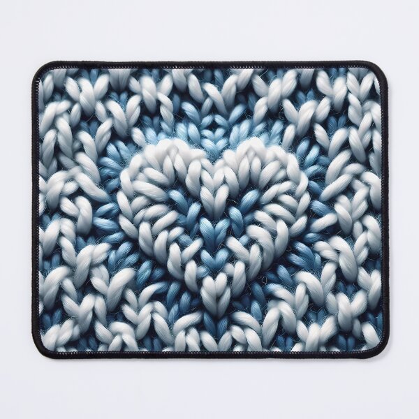 Item preview, Knitted Affection: A Heart in Handcrafted Textiles designed and sold by Vitalka-uk.