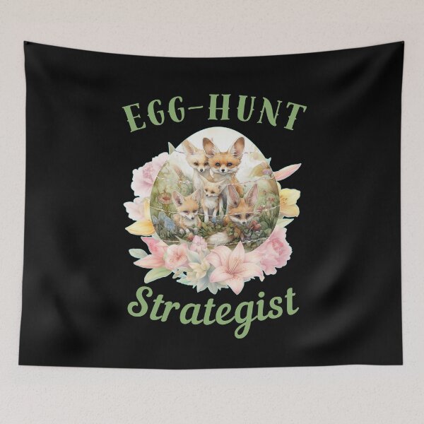 Item preview, Egg-Hunt Strategist. fox watercolor designed and sold by FoxVibes.