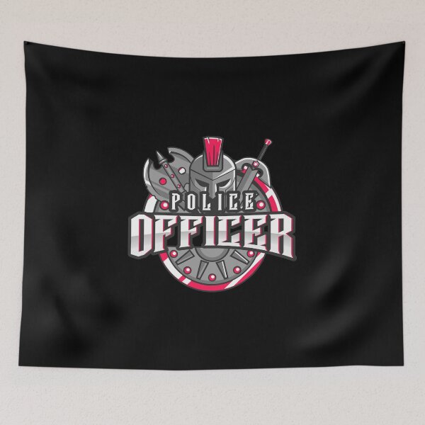 Item preview, Police Officer Design with Medieval Helmet designed and sold by PRIVARSHU.