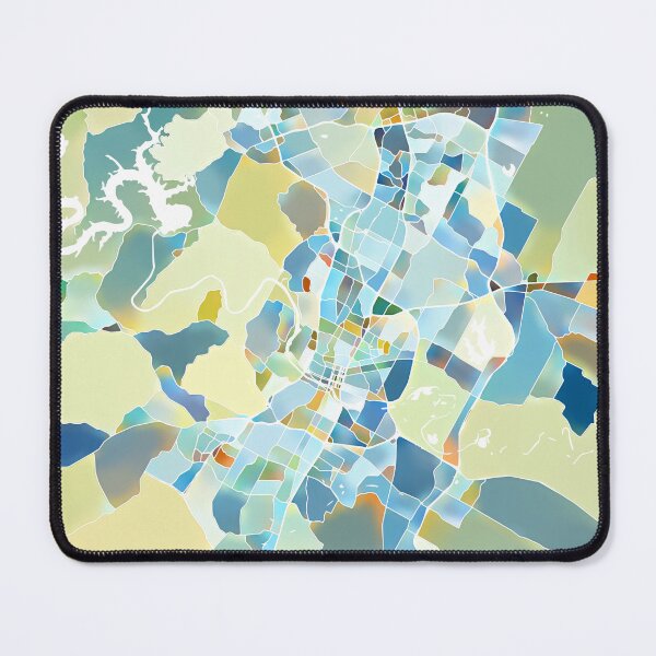 Item preview, Austin Texas City Map - Pastel Color Scheme designed and sold by StylishStacks.