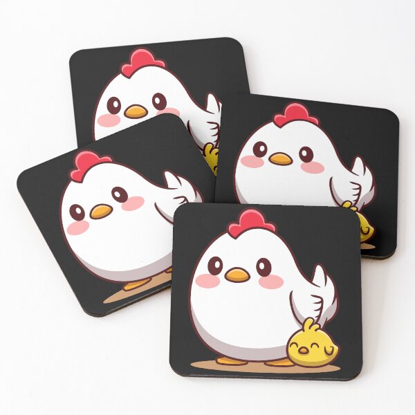 Item preview, Lindo pequeño pollo y pollito de dibujos animados designed and sold by The-Print-Hub.