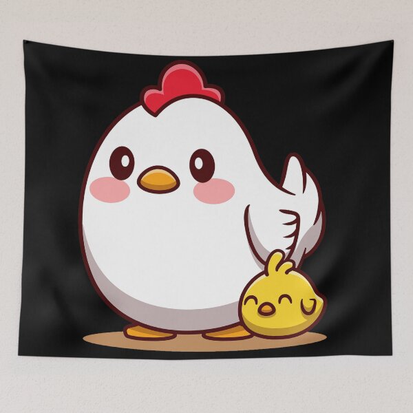 Item preview, Lindo pequeño pollo y pollito de dibujos animados designed and sold by The-Print-Hub.