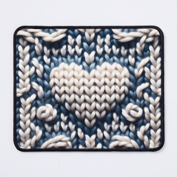 Item preview, Embracing Warmth: Hand-Knitted Heart in Cozy Wool designed and sold by Vitalka-uk.