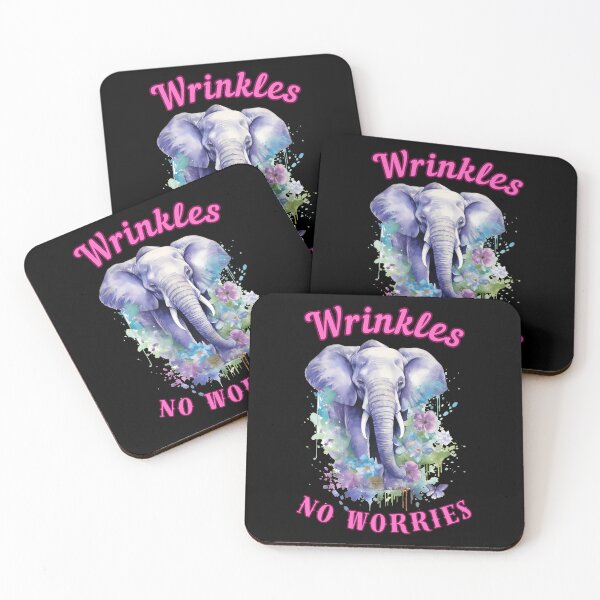 Item preview, Wrinkles, No Worries. elephant head designed and sold by ElephantVibes.