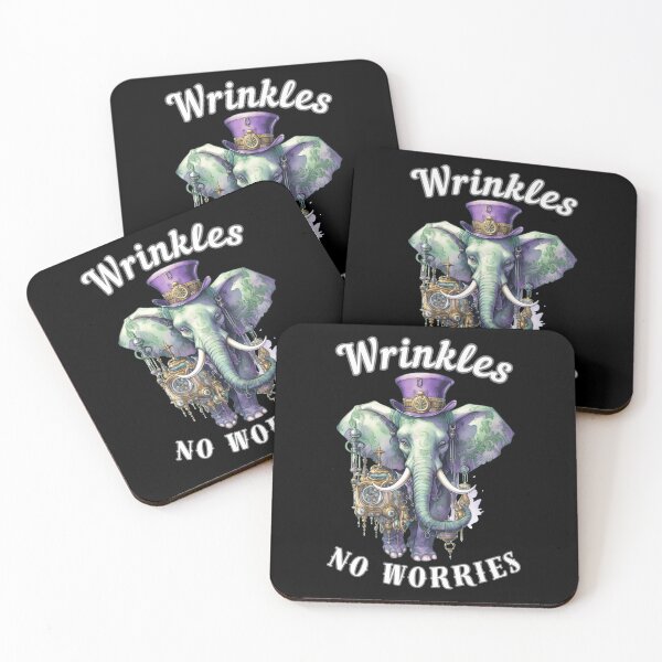 Item preview, Wrinkles, No Worries. surreal elephant designed and sold by ElephantVibes.