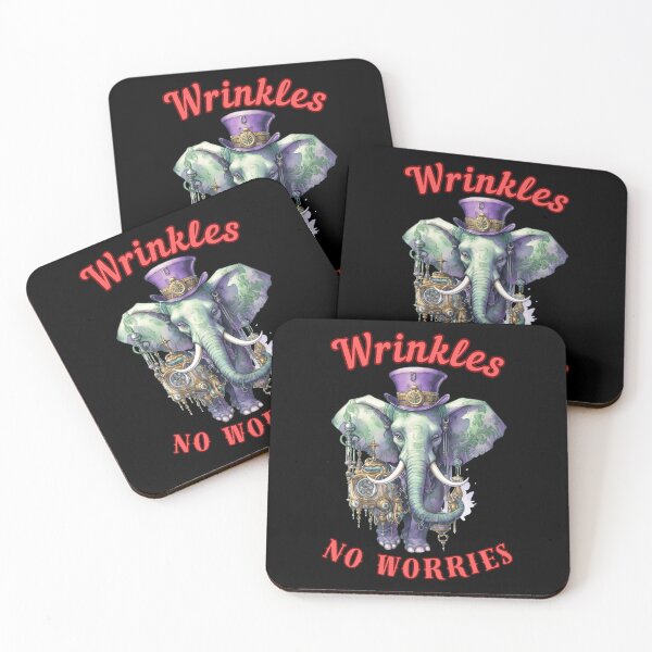 Item preview, Wrinkles, No Worries. happy elephant designed and sold by ElephantVibes.