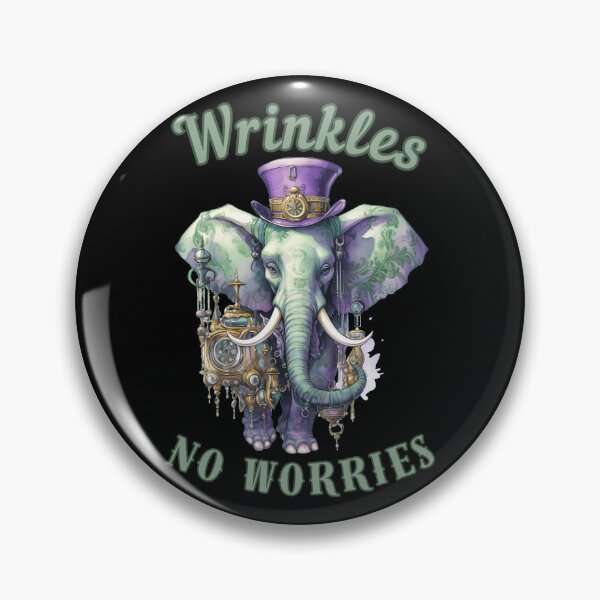 Item preview, Wrinkles, No Worries. Flower elephant designed and sold by ElephantVibes.