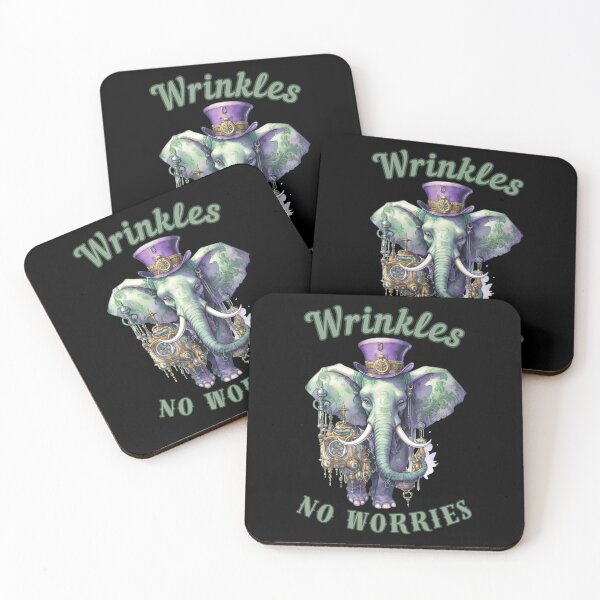 Item preview, Wrinkles, No Worries. Flower elephant designed and sold by ElephantVibes.