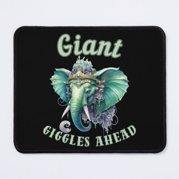 Item preview, Giant Giggles Ahead. elephant face designed and sold by ElephantVibes.