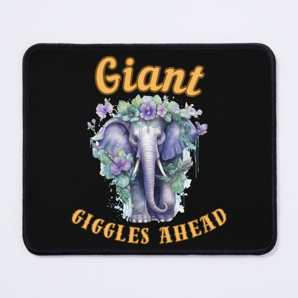 Item preview, Giant Giggles Ahead. watercolor elephant designed and sold by ElephantVibes.