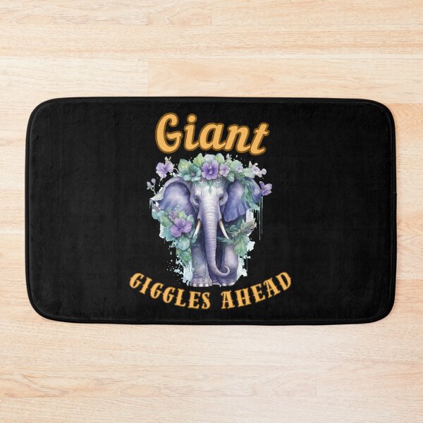 Item preview, Giant Giggles Ahead. watercolor elephant designed and sold by ElephantVibes.
