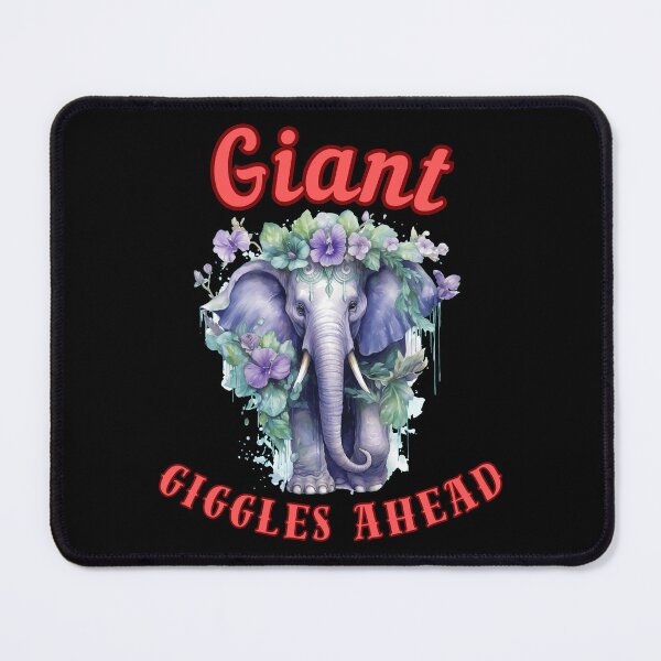 Item preview, Giant Giggles Ahead. happy elephant designed and sold by ElephantVibes.