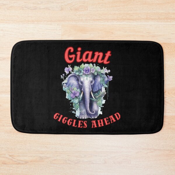 Item preview, Giant Giggles Ahead. happy elephant designed and sold by ElephantVibes.