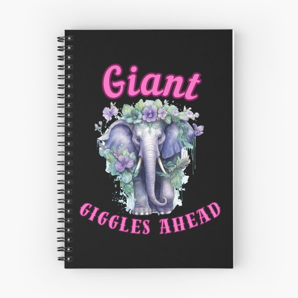 Item preview, Giant Giggles Ahead. elephant saying designed and sold by ElephantVibes.