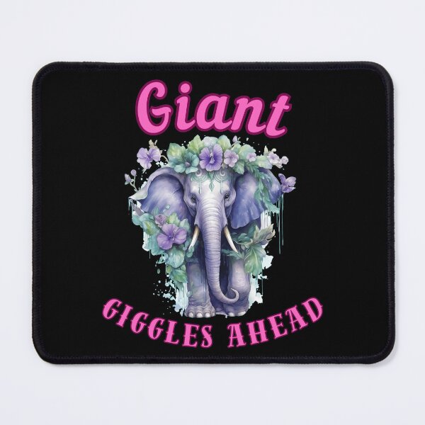 Item preview, Giant Giggles Ahead. elephant saying designed and sold by ElephantVibes.