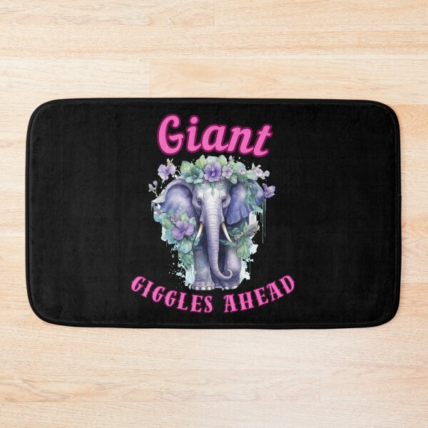 Item preview, Giant Giggles Ahead. elephant saying designed and sold by ElephantVibes.