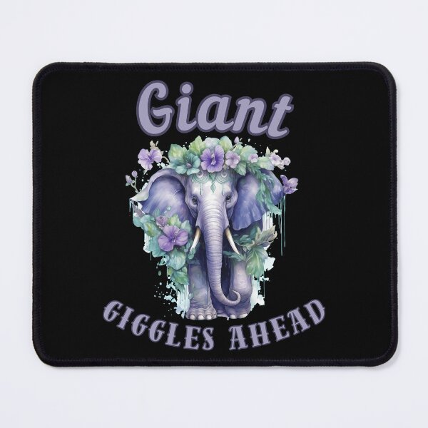 Item preview, Giant Giggles Ahead. elephant quote designed and sold by ElephantVibes.